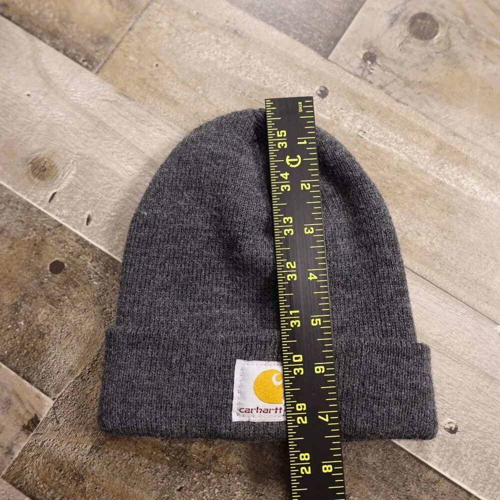 Carhartt Infant Toddler Beanie Hat Gray Acrylic Knit‎ OSFM